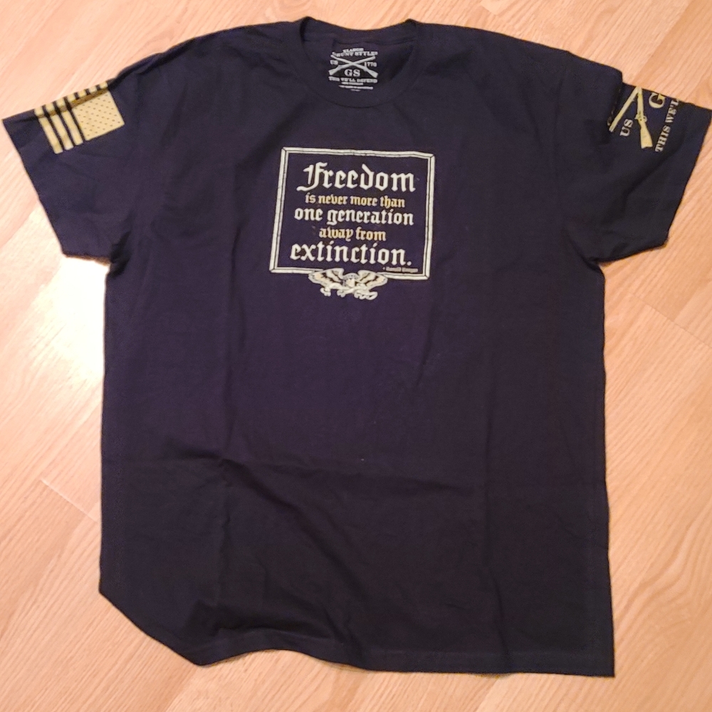 BNWOT Men's Black Grunt Style Freedom is never more...XL